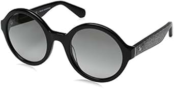 Kate Spade Women's Khrista/s Round Sunglasses, Black