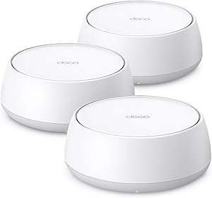 TP-Link Deco BE3600 Wi-Fi 7 Mesh-WLAN (3er Pack), 3,6 Gbps WLAN Dual-Band Router und Repeater, 2 × Gigabit-Port pro Einheit, MLO, WPA3, VPN, Kindersicherung, empfohlen für Häuser mit 4-5 Schlafzimmern
