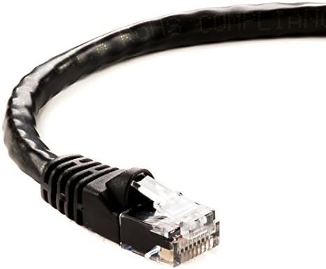 Otimo Ethernet Cable CAT6 Cable UTP Booted 100 Ft - Black - Professional Series - 10 Gigabit/Sec Network / High Speed Internet Cable, 550 MHz