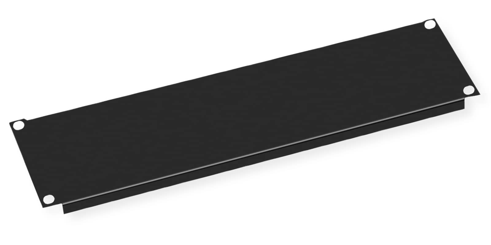 VALUE 19 Inch Blank Plate 3 U RAL 9005 Black