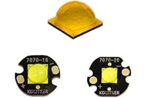 KDLITKER Cree XHP70.2 White 6000K/ Neutral White 5000K LED Emitter with 16mm/ 20mm x 1.5mm DTP Copper MCPCB