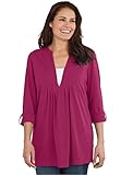 Women's Plus Size Layered-Look Box-Stitched Tunic