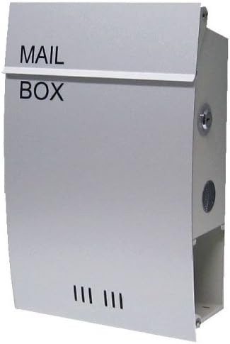 Amazon 郵便ポスト メールボックス 郵便受け インテリアポスト 鍵付き Europeanシリーズ07arシルバー 郵便受け メールボックス