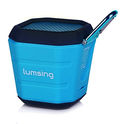 LumsingÂ® Portable Waterproof Bluetooth 4.0 Speaker Rechargeable Battery up to 8 Hours Playtime, Splash-proof & Dust-proof Speaker