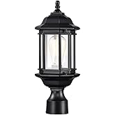 Nuvo 60/6116 Hopkins 1-Light Outdoor Post Lantern, Matte Black, Small