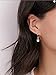 Metisee Dainty Earrings Star Pendent Thin Earrings Minimal Earring Jewelry for Women (Gold)