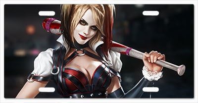 Harley Quinn Lets Play Ball Batman Vanity License Plate
