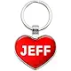 Graphics and More Metal Keychain Key Chain Ring I Love Heart Names Male J Jayd - Jesus