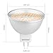 warmoon MR16 4W LED Bulbs(35W Halogen Bulbs Equivalent), Warm White, 3000K, 120 Degree Beam Angle, Corn Spotlight, Standard Size LED Light Bulbs(Pack of 6)