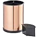 VonShef Copper Rotating Kitchen Utensil Holder Organizer with Removable Insert and Drain Holes, Stainless Steel, Height 7 Inches