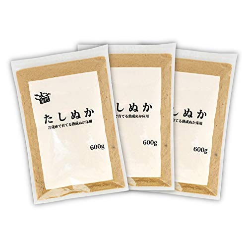 コーセーフーズ 冷蔵庫で育てる 熟成ぬか床用 たしぬか たしぬか ( 600g × 3袋 / チャック付き ) 補充用 米ぬか 国産 簡単 ( 漬物 漬け物 ) 袋 ぬか漬け パック の商品画像