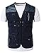 H2H Mens Casual Waterproof Multi-Pocket Outdoor Active Cargo Camping Vest