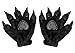 JIAHG Winter Thermal Warm Plush Gloves Christmas Halloween Costume Faux Fur Animal Cosplay Pro Dinosaur Cat Paw Claw Wolf Gloves