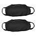 2pcs Black Unisex Cotton Blend Anti-Dust Protective Earloop Face Mouth Mask Cycling Sports Respirator