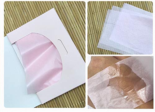 Women Oil Absorbing Tissues 100pcs/box Oil Blotting Paper Portable Facial Tissues for Outdoor Traveling Usage - Thumbnail 3