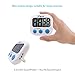 Uigos Digital Kitchen Timer II 2.0, Big Digits, Loud Alarm, Magnetic Backing, Stand, for Cooking Baking Sports Games Office (White) (1 Pack)
