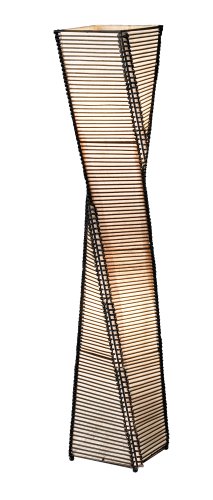 Adesso 4046-01 Stix Floor Lantern, Black