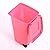 Plastic Desktop Garbage Cleaning Mini Trash Can Household Clean Cans Multi Colors with Lid and Wheels