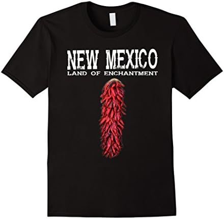 Mens New Mexico Land Of Enchantment Chile Ristra Black T-Shirt 2XL Black