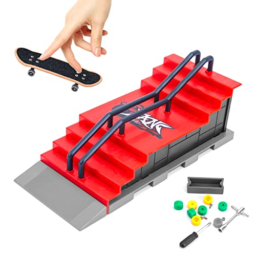 Half Pipe Toy Skateboard Park Gr8ware Fingerboard Ramp Set, Mini