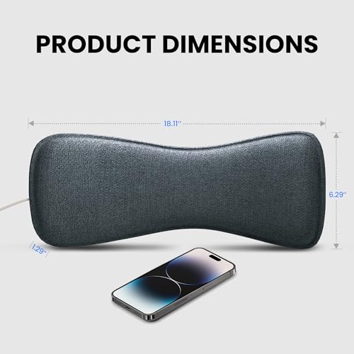 Avantree Slumber 2 – Bluetooth Pillow Speaker for Sleeping with 4 Flat Speakers, Remote Control and Sleep Timer, Built-in White Noise, Soft & Comfortable Design for Side Sleepers, Podcasts & Audiobook