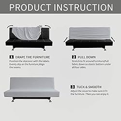 Easy-Going Stretch Futon Sofa Slipcover Armless