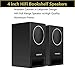CNSZNAT P400 Passive Bookshelf Speakers, Near Field Monitors – Studio Monitor Speaker – Perfect for 5.1 or 7.1 Side/Rear Surround Setup- 4″ HiFi Full Range Speakers (Black, Pair)thumb 1