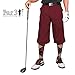 Golf Knickers Maroon Microfiber (Plus Fours) for Men