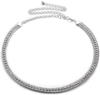 Torostra Womens Metal Waistband Chain Belt for Dress Fashion Alloy Waist Belt Chain for Wedding