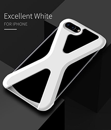 DAITE Series Case for Apple iPhone 8-Plus (2017) &amp; 7-Plus (2016) - Shock Absorption - Wireless Charging Compatible Protective Case – iPhone 7+ and 8+ – White color