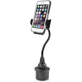 Macally Car Cup Holder Phone Mount with A Flexible Extra Long 8