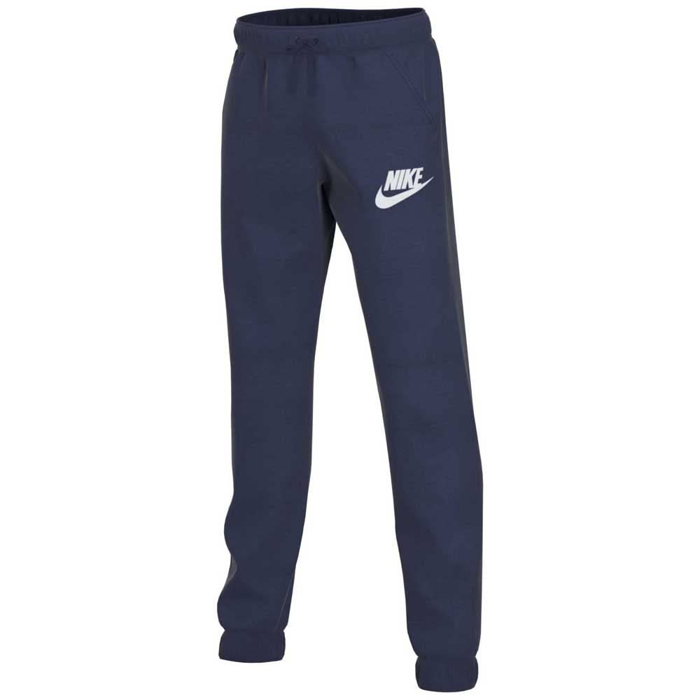 Nike Kids B NSW Club FLC Jogger Pant Sport Trousers - Midnight Navy/Midnight Navy/White, X-Small