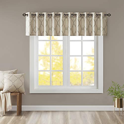 Madison Park Saratoga Fretwork Print mantovana 127 x 45,7 cm, Beige