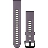 Garmin QuickFit 20 mm Watch Band - Deep Orchid/Light Sand Silicone Band