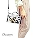 CHARMINER Clear Cross-Body Messenger Shoulder Bag, Adjustable Strap Handbag-NFL Stadium Approved Clear Purse