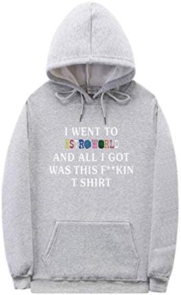YuanDian Mens Womens Astroworld Wish You were Here Hoodies Autumn Winter Sports Casual Long Sleeve Pullover Top Warm Plus Velvet Lining Hooded Sweatshirts Sweater Jumper