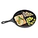 Jim Beam JB0187 Cast Iron 3 Compartment Round Pan, 10