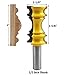 Yakamoz 1/2-Inch Shank Crown Molding Router Bit