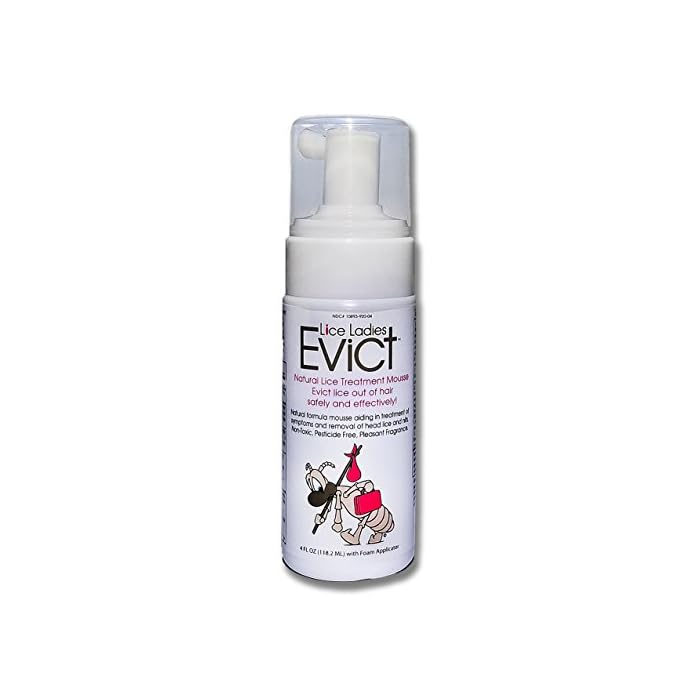 Lice Ladies EVICT/All-Natural, Non-Toxic, Fast Acting Lice Treatment Mousse/homeopathic Formula / 1 – 4 oz Foam…