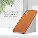 LONLI Basic | New Innovation Eco-Friendly Leather Case | Japanese Microfiber, Anti-Scratch Coating and Waterproof (Caramel Basic, iPhone X)