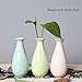 Set of 3 Decorative Miniature Bud Vases,Ceramic Bottle，Ideal Gift for for Home Office, Decor, Table Vases, Bookcase Ornaments Bottles(Multi 3 Colors)