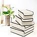DIMJ Drawer Organisers Dividers 4 Packs Closet Organizer, Storage Boxes and Wardrobe Organiser with Lid for Underwear, Bras, Socks, Ties, Scarves (4pcs Beige)
