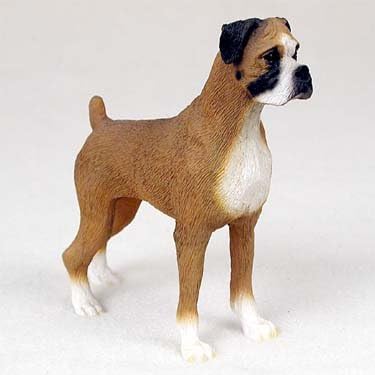 boxer dog figurine