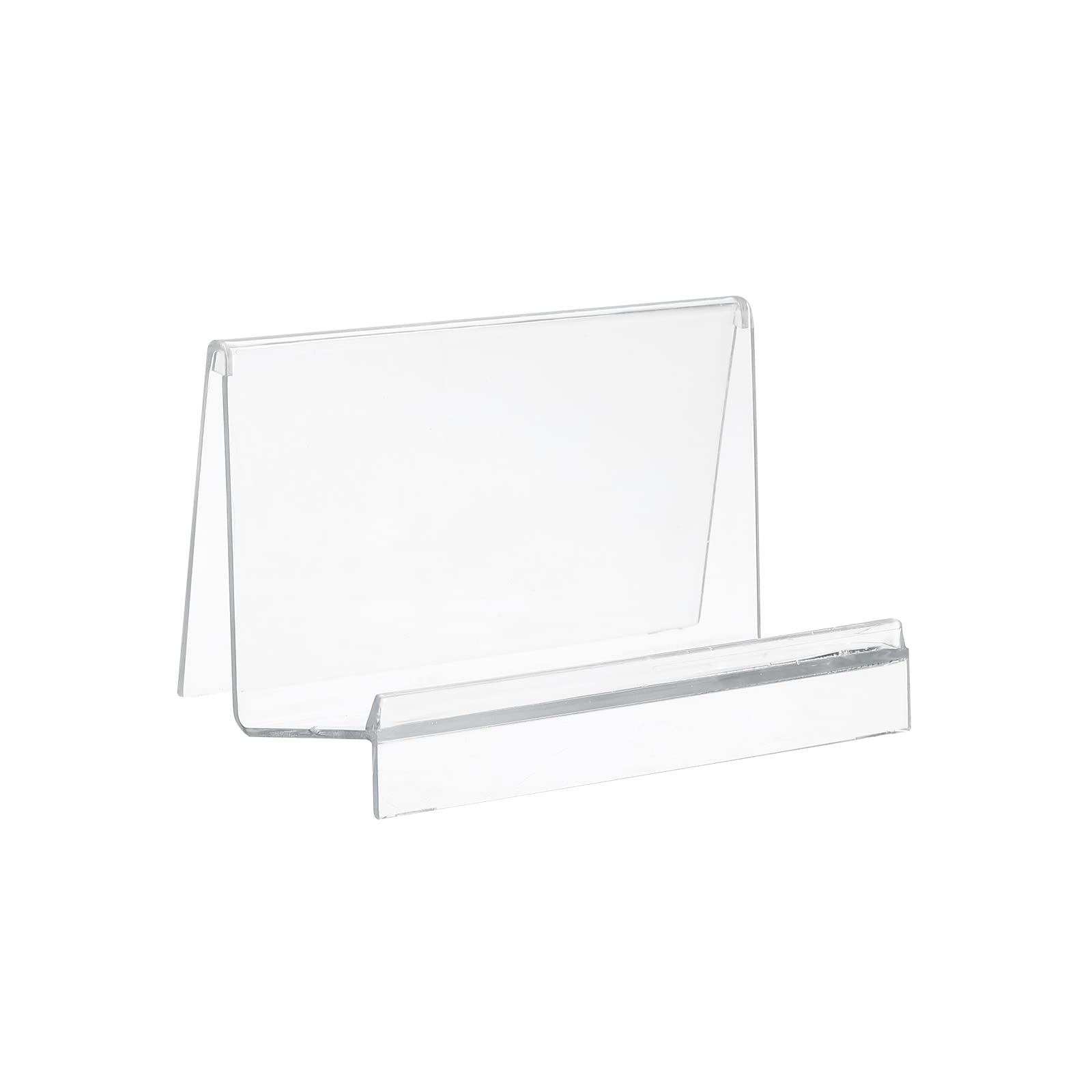 PATIKIL Acrylic Wallet Display Stand Holder Storage Rack Shelf Desktop Wallet Purse Handbag Organizer Decoration Transparent 5.51 x 3.03 x 3.23 Inch