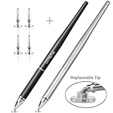 Evolva Future Technology Newly Released Elegant Stylus Pen with Extra Long Expectancy Infinite Renewable Capacitive Spring Disc for IPad, IPhone and All Touch Screen Devices