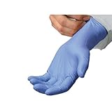 The Safety Zone GNEP-SM-1P Nitrile Exam Gloves, Medical Grade, Powder-Free, Non-Sterile, Disposable, Food Safe, Indigo Color, Size Small, (Box of 100)