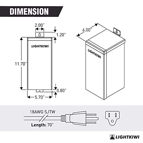 Lightkiwi C6449 150 Watt HeavyDuty Stainless Steel (12V13V14V15V