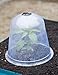 Gardener's Supply Company Large Garden Cloche Plant Protector | Clear Sturdy PVC Dome Cover with Top Hole Ventilation for Young Plants & Seedlings | 13