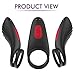 Vibrating Penis Ring with Double Ring, 9 Vibration Modes for Man or Couples Longer Lasting Erections, Wireless Remote Control Vibrating Penis Enhancer Rings Vibrator Rechargeable Waterproof
