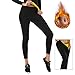 HAMACTIV Hot Weight Lose Body Shapers Slimming Yoga Sports Long Pants, Diving Material High Waist Slim Pants Hot Thermo Fitness Sweat Sauna Neoprene Body Lycra Crotch Trousers (Yellow/Black, S)